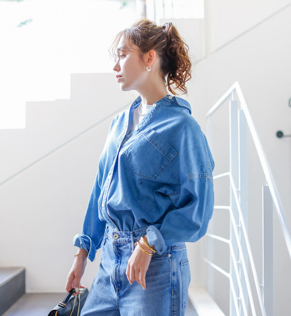 Rouge vif「NEW オーバーサイズデニムシャツ」|シャツ・ブラウス|