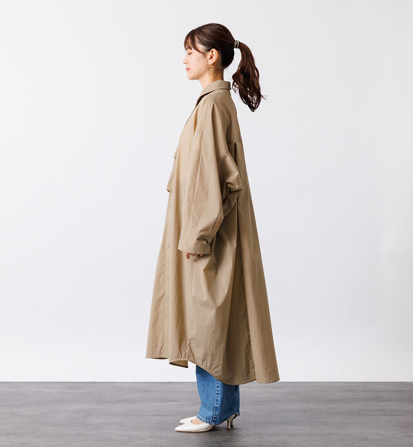 Rouge vif「撥水ナイロンライトコート」|ステンカラーコート|