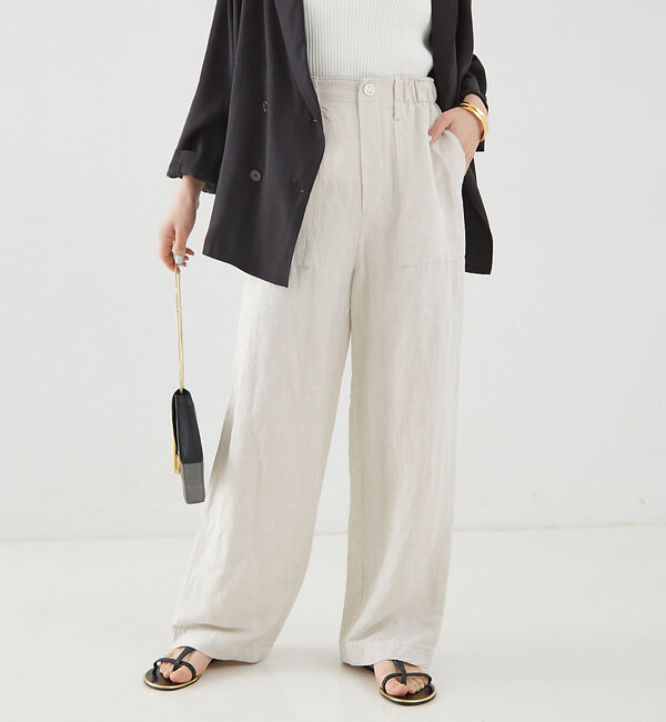 Rouge vif「【追加】レーヨンリネンベイカーイージーパンツ」|その他|