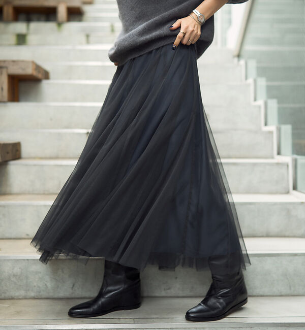 Rouge vif「【追加】チュールマチフレアスカート」|スカート|