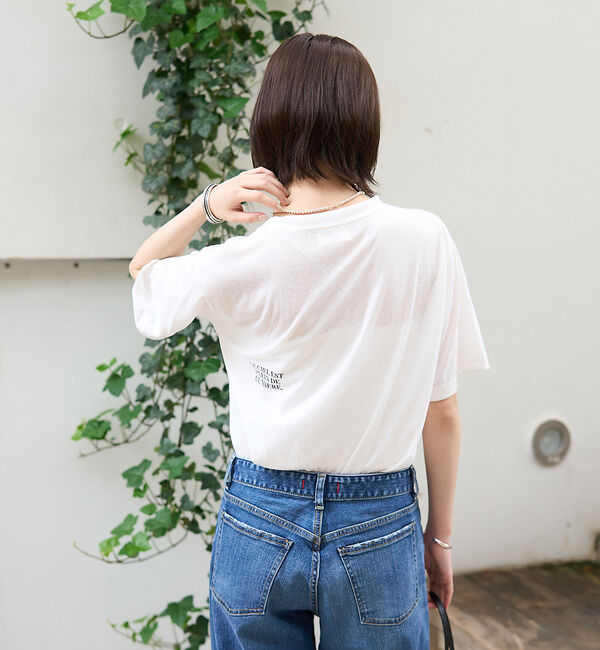 Rouge vif「シアーロゴTシャツ」|Tシャツ・カットソー|