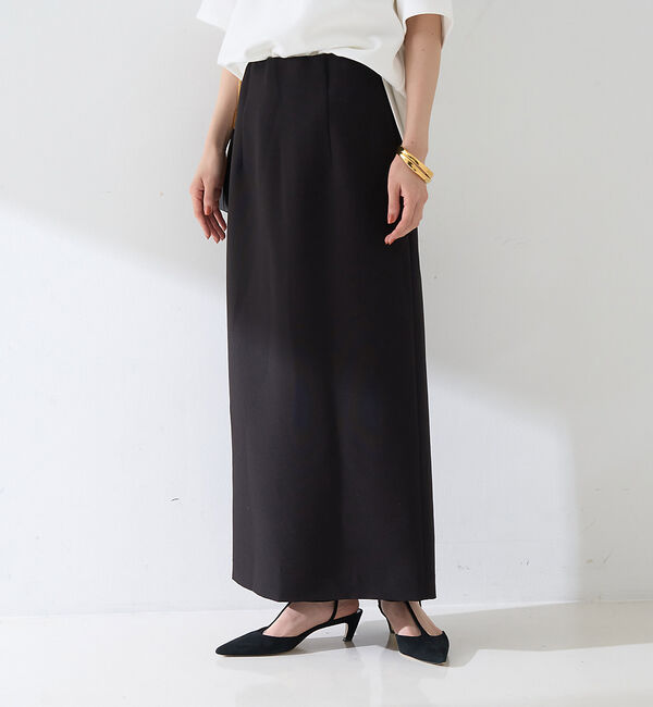 Rouge vif「【セットアップ対応】【3サイズ展開】ストレッチダブルクロスタイトスリットスカート」|スカート|