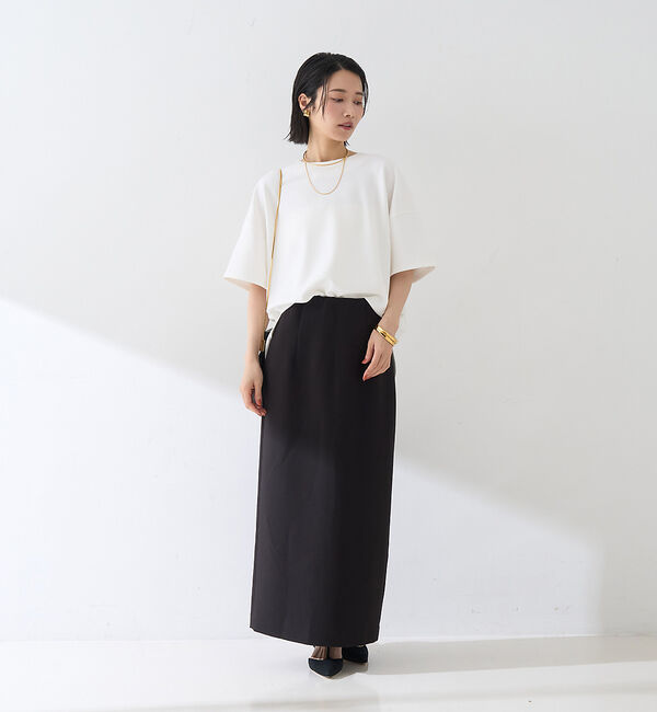 Rouge vif「【セットアップ対応】【3サイズ展開】ストレッチダブルクロスタイトスリットスカート」|スカート|