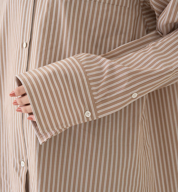 Rouge vif「ストライプメンズライクシャツ」|シャツ・ブラウス|