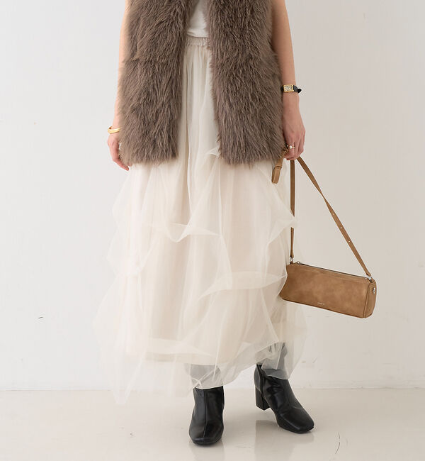 Rouge vif「【一部店舗限定】チュールフォルムスカート」|スカート|