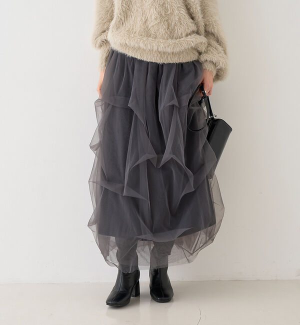 Rouge vif「【一部店舗限定】チュールフォルムスカート」|スカート|