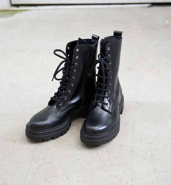 Rouge vif「【ENESS/エネス】9ホールレースアップブーツ」|ショートブーツ|