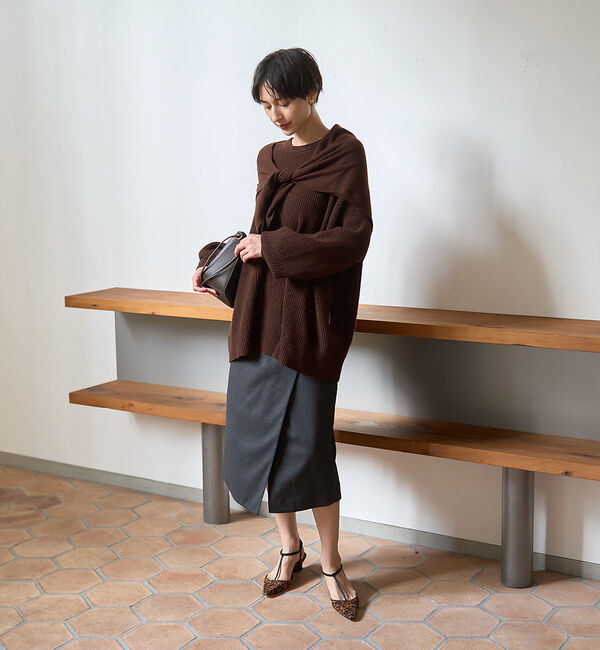 Rouge vif「ウールライクデザインスカート」|スカート|