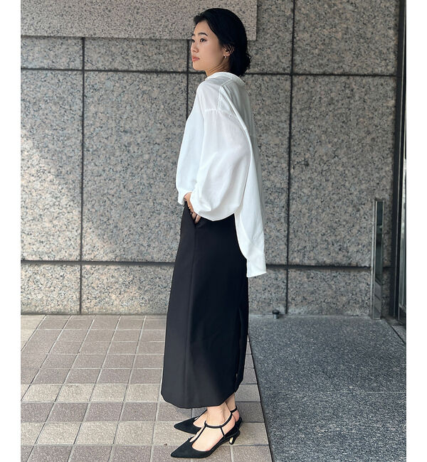 Rouge vif「スタンドカラータックシャツカーデ」|シャツ・ブラウス|