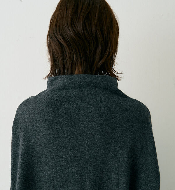 Rouge vif「ボトルネックポンチョライクニットプルオーバー」|ニット・セーター|