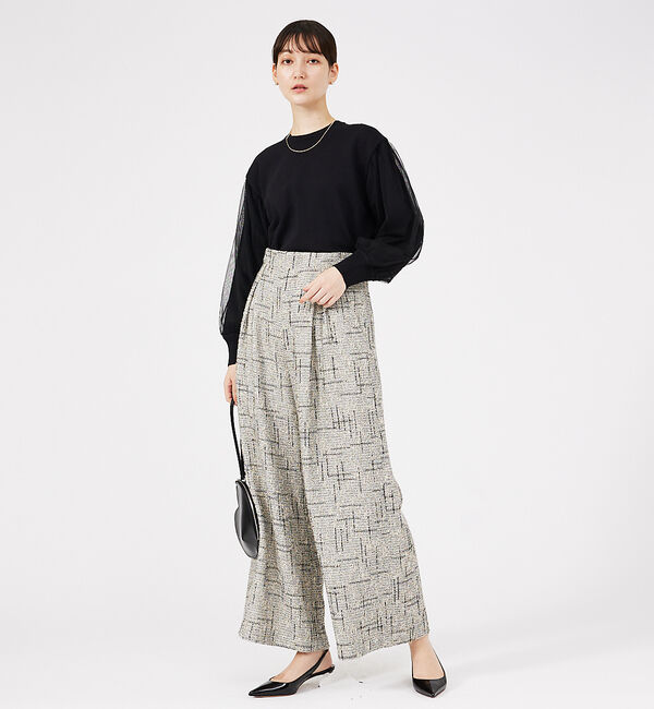 qualite「チュールコンビニット」|ニット・セーター|