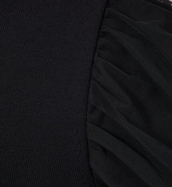 qualite「チュールコンビニット」|ニット・セーター|