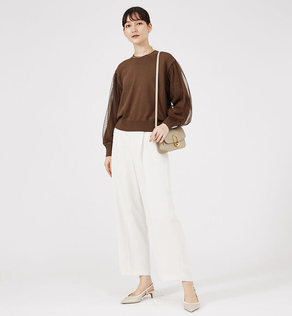 qualite「チュールコンビニット」|ニット・セーター|