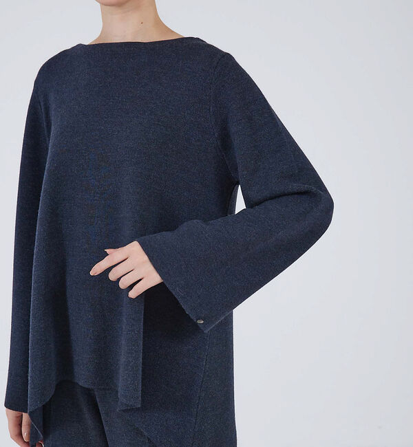 qualite「【セットアップ対応】ドレープハイゲージニット」|ニット・セーター|