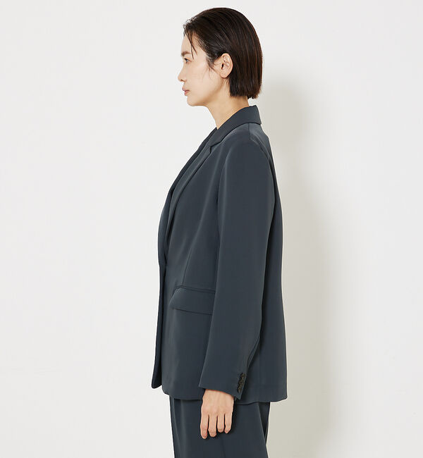 qualite「トルコサテンジャケット」|テーラードジャケット|