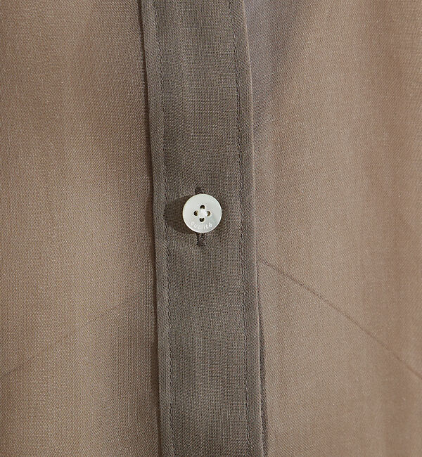 qualite「ソフトオーガンジーシアーシャツ」|シャツ・ブラウス|