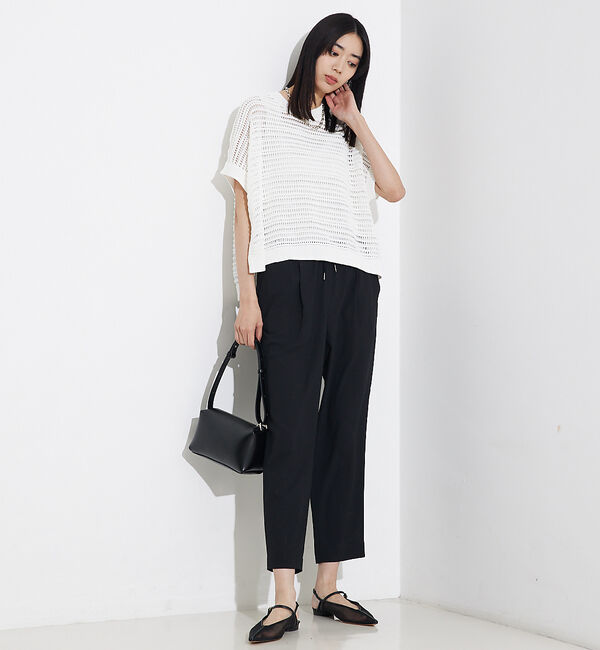 qualite「バックサテンジョーゼットパンツ」|その他|