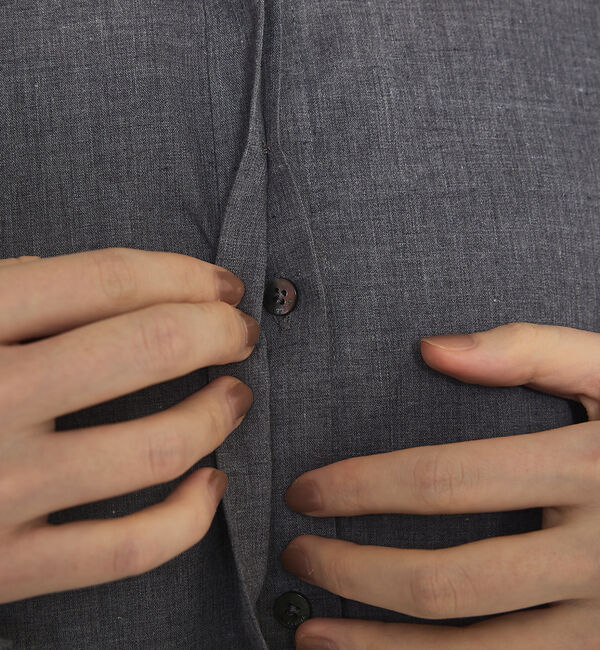 qualite「【襟取り外し可能】ビーディングカラーシャツ」|シャツ・ブラウス|