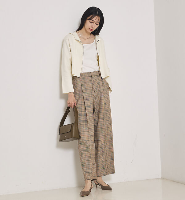 qualite「【セットアップ対応】TWツイルチェックパンツ」|その他|