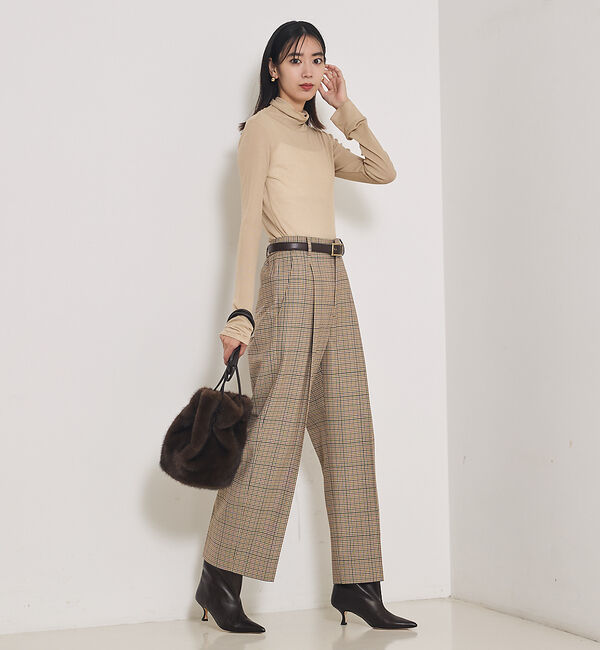 qualite「【セットアップ対応】TWツイルチェックパンツ」|その他|