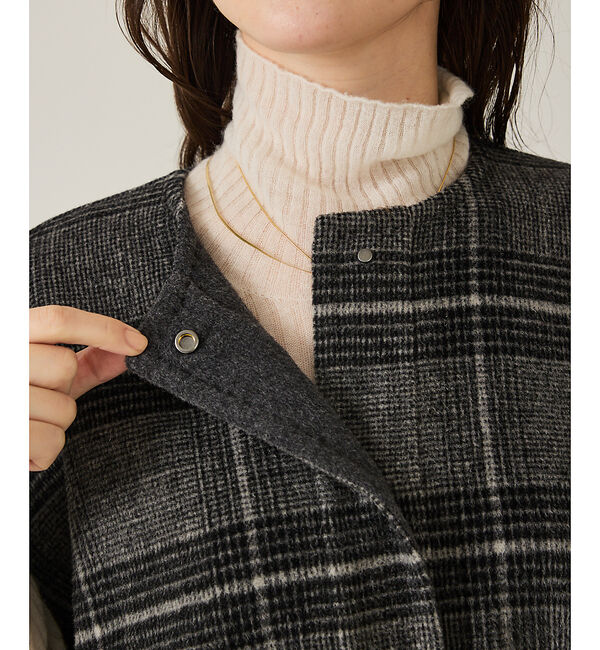 qualite「ウールチェックジレ」|その他|