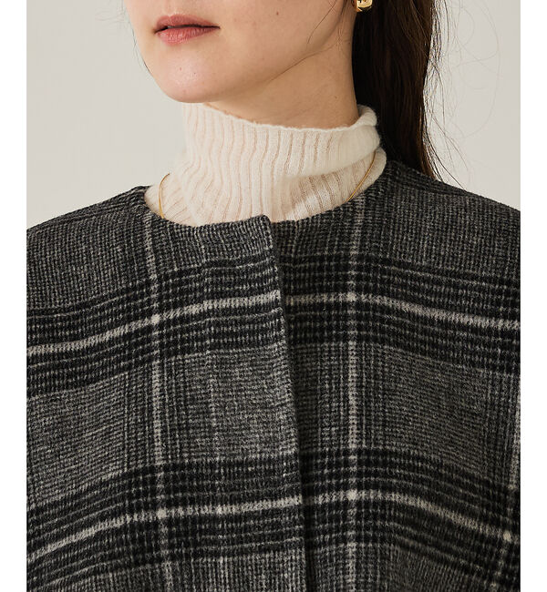 qualite「ウールチェックジレ」|その他|