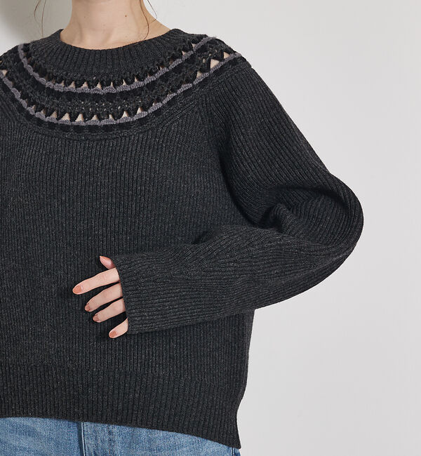 qualite「エンブロイダリーニット」|ニット・セーター|