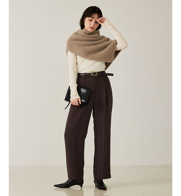 qualite「シルクMIXテレコプルオーバー」|ニット・セーター|