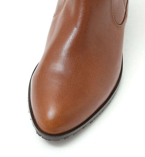AU BANNISTER「【スノーソール】切り替えフラットロングブーツ」|ショートブーツ|