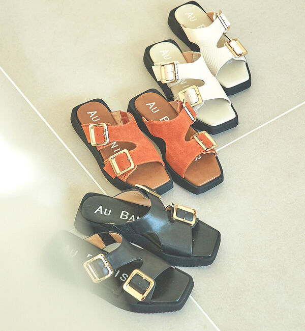 AU BANNISTER「ダブルベルト ボリュームソールサンダル」|サンダル|