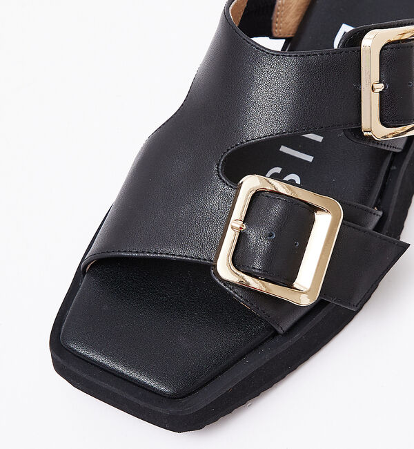 AU BANNISTER「ダブルベルト ボリュームソールサンダル」|サンダル|