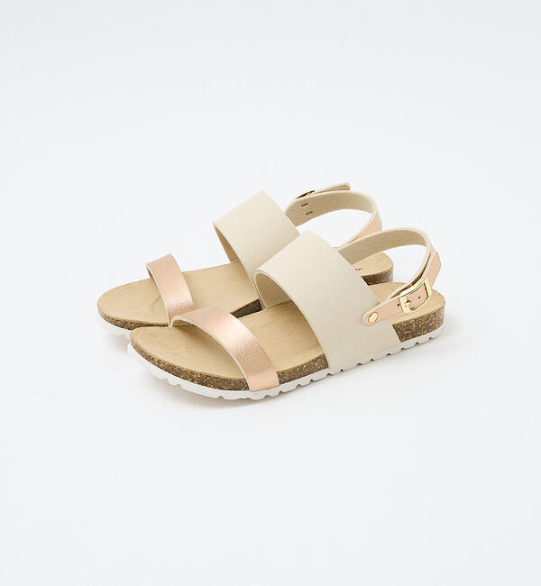 AU BANNISTER「【販売店舗限定】フットベッドサンダル」|サンダル|ベージュ