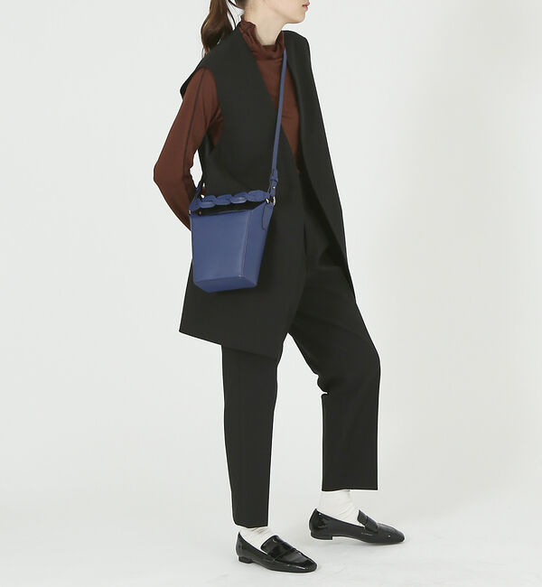 LOWELL things「【GISELe掲載】Macheri/レザーBOX型ハンドショルダーBAG」|ハンドバッグ|