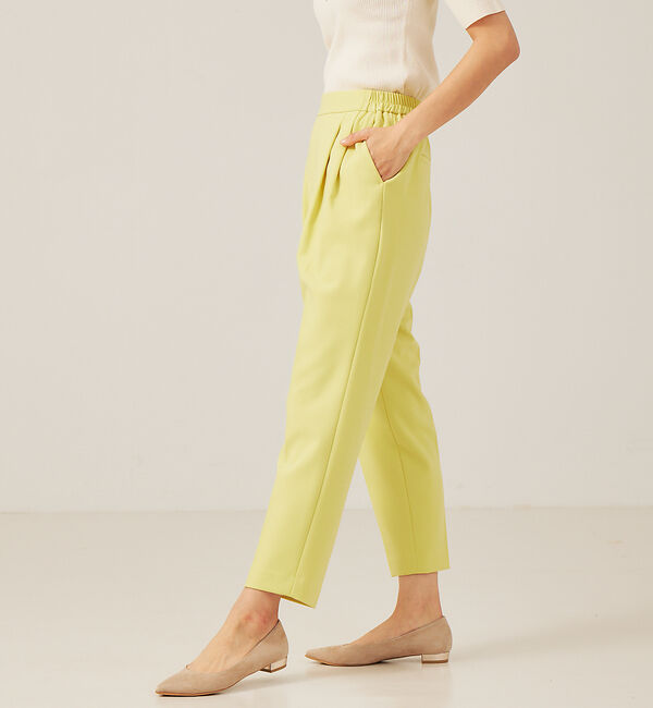 abahouse mavie「【感嘆パンツ】タックテーパードパンツ」|スラックス|