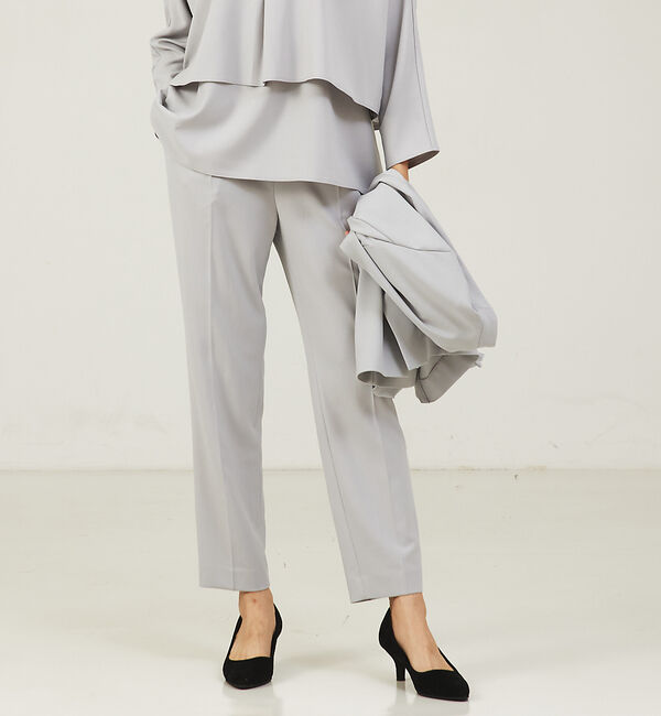 abahouse mavie「【エニデイカセット】ノーカラージャケット＆バックフレアパンツセットアップ」|スーツ|