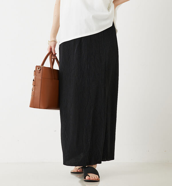 abahouse mavie「クリスタルプリーツナロースカート」|スカート|