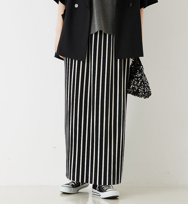 abahouse mavie「クリスタルプリーツナロースカート」|スカート|