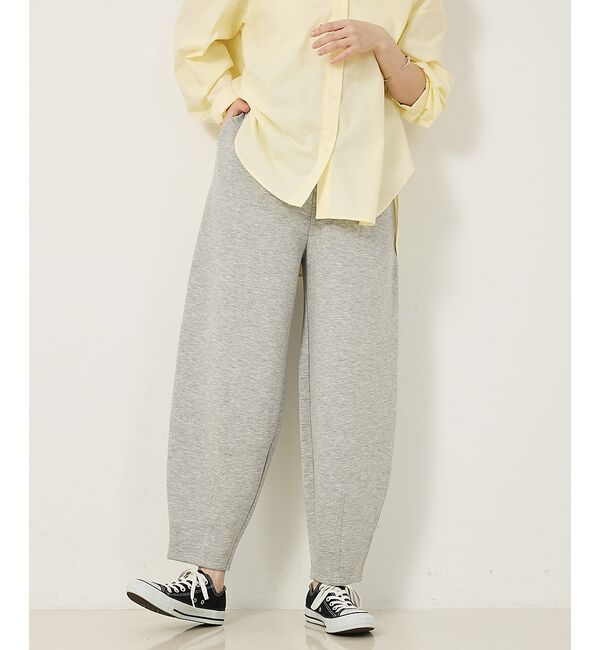 abahouse mavie「【WEB Domani掲載/CanCam掲載】ライトダンボールカーブパンツ」|その他|グレー