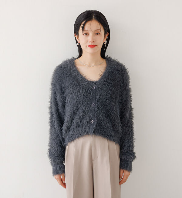 abahouse mavie「【２点セット】シャギーニットアンサンブル」|ニット・セーター|