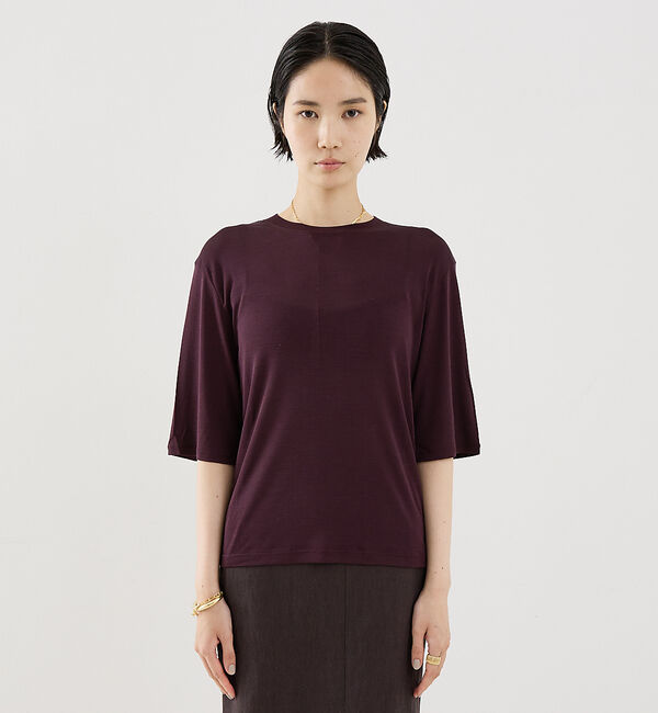 The Store by C' 「【COCUCA】ウォッシャブルシルクTee」|Tシャツ・カットソー|