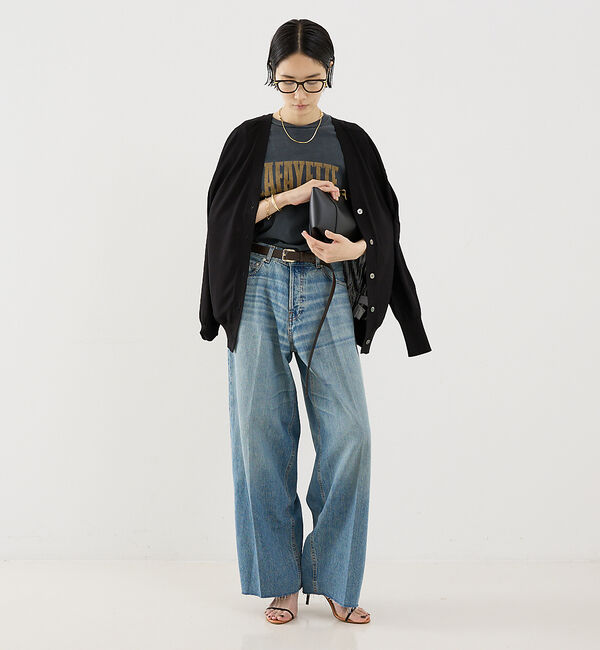 The Store by C' 「【HAIKURE】BETHANY ASIAN FIT／ワイドデニムパンツ」|デニム|