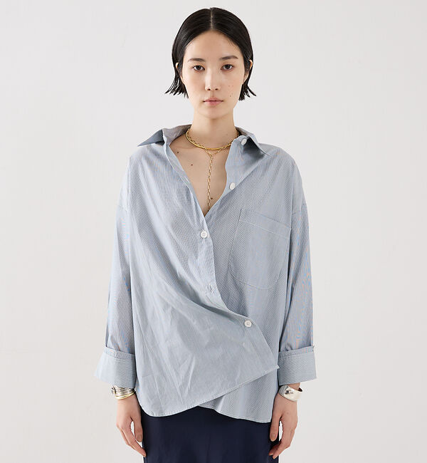 The Store by C' 「【TWP】NEW EARL SHIRT／ストライプシャツ」|シャツ・ブラウス|