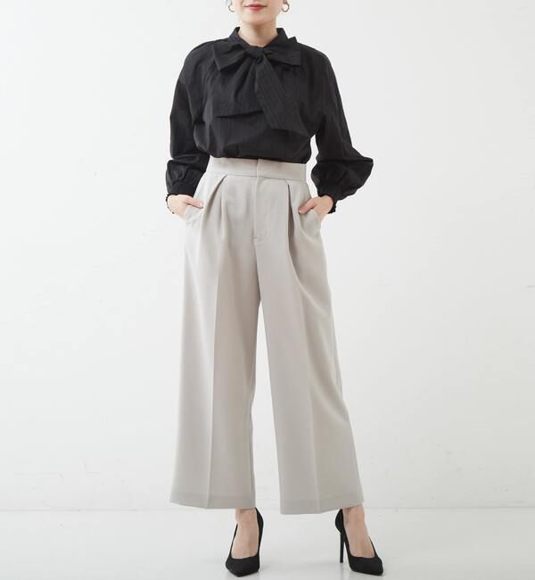 TIARA「センタープレスワイドパンツ」|その他|