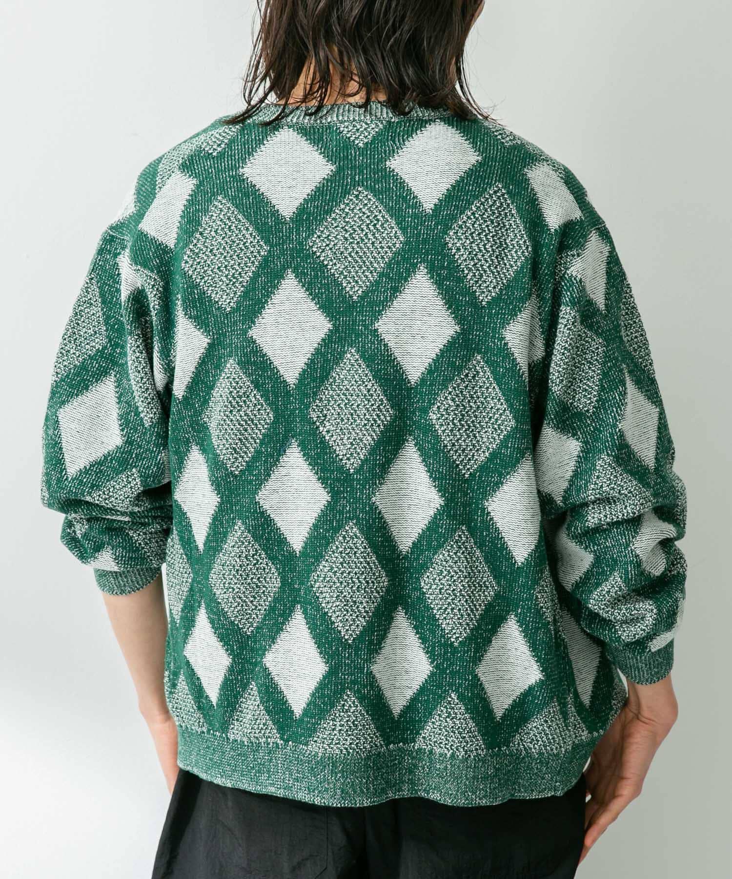 Sonny Label 「ジャガードVネックニットカーディガン」|カーディガン|