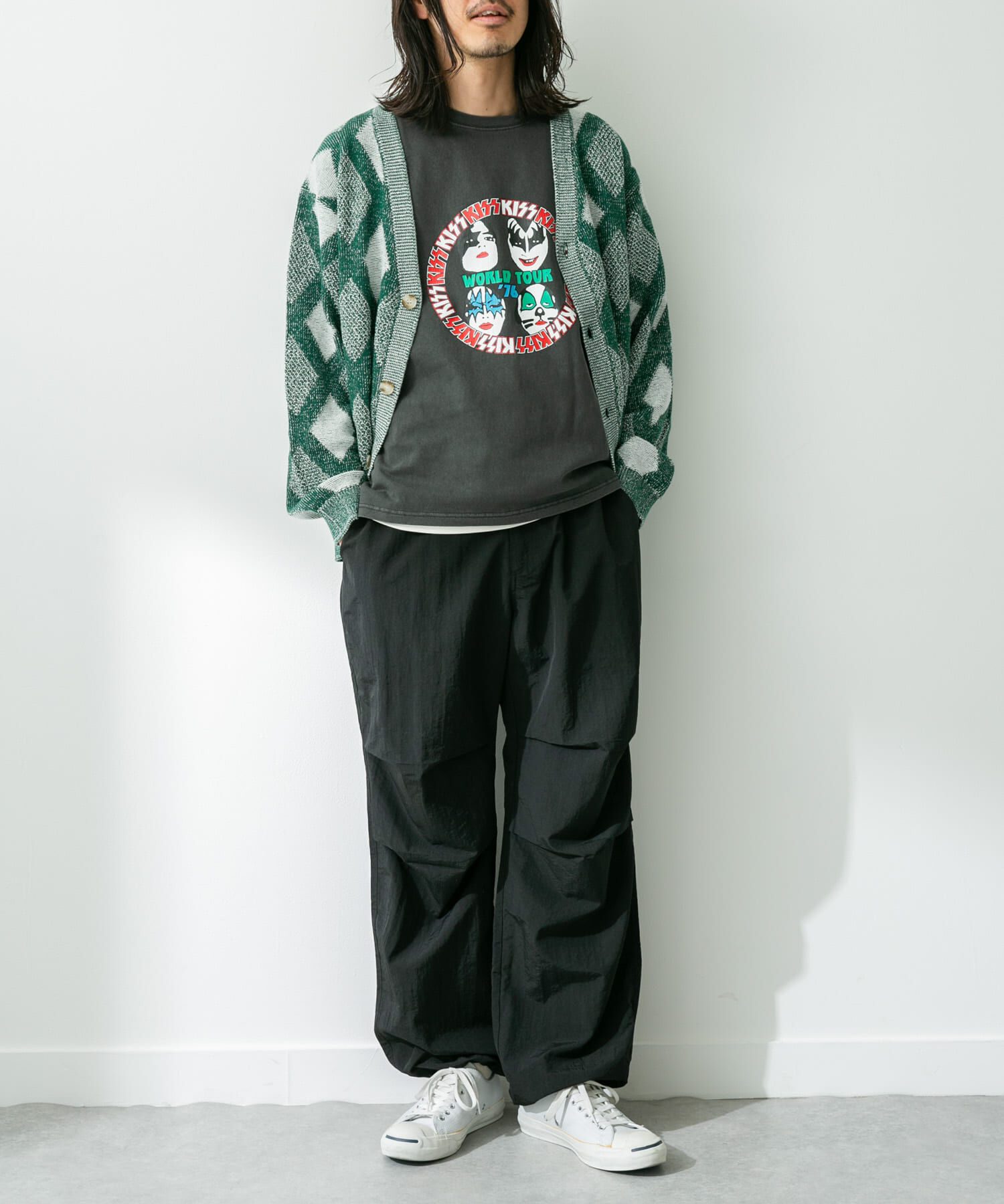 Sonny Label 「ジャガードVネックニットカーディガン」|カーディガン|