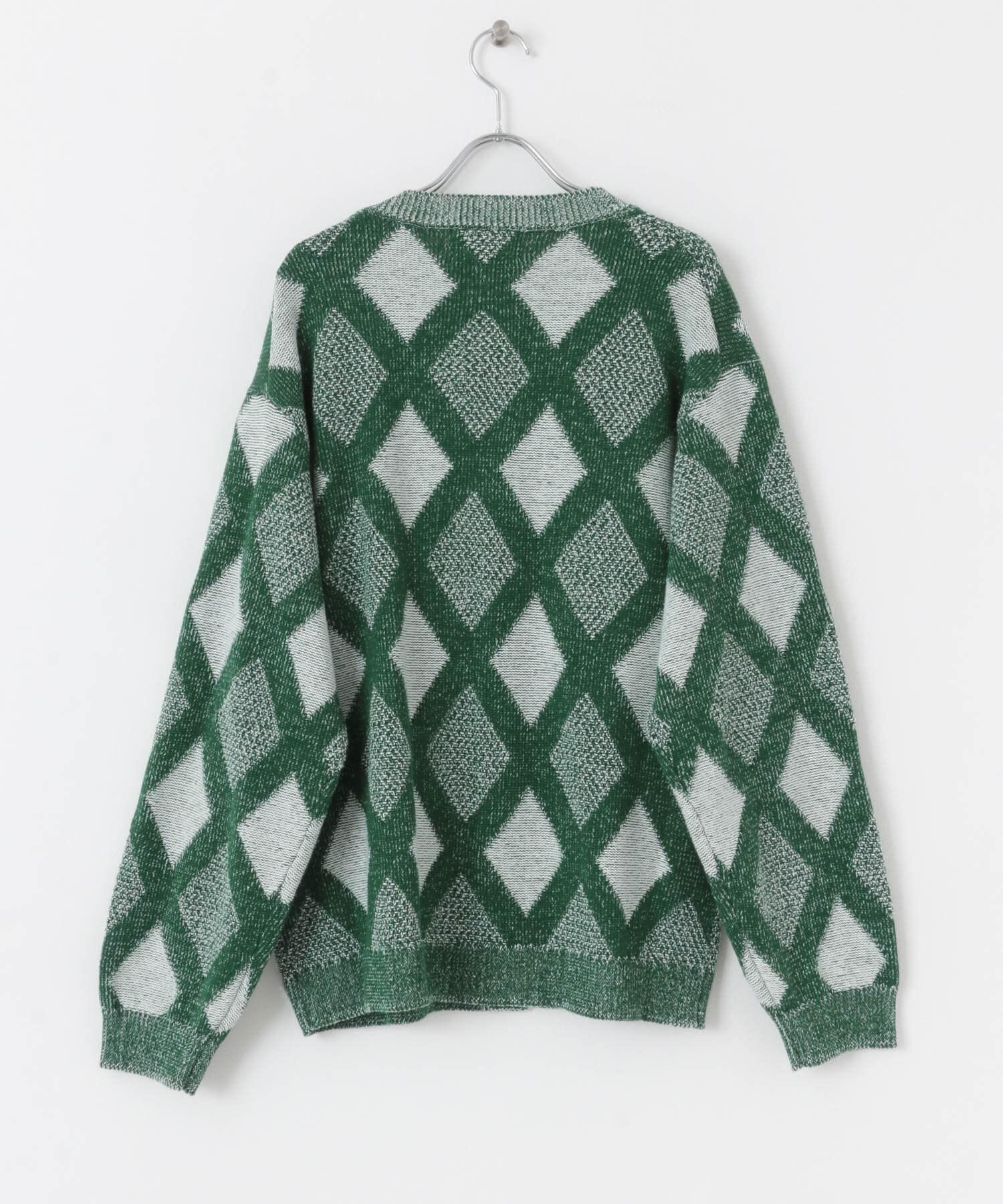 Sonny Label 「ジャガードVネックニットカーディガン」|カーディガン|