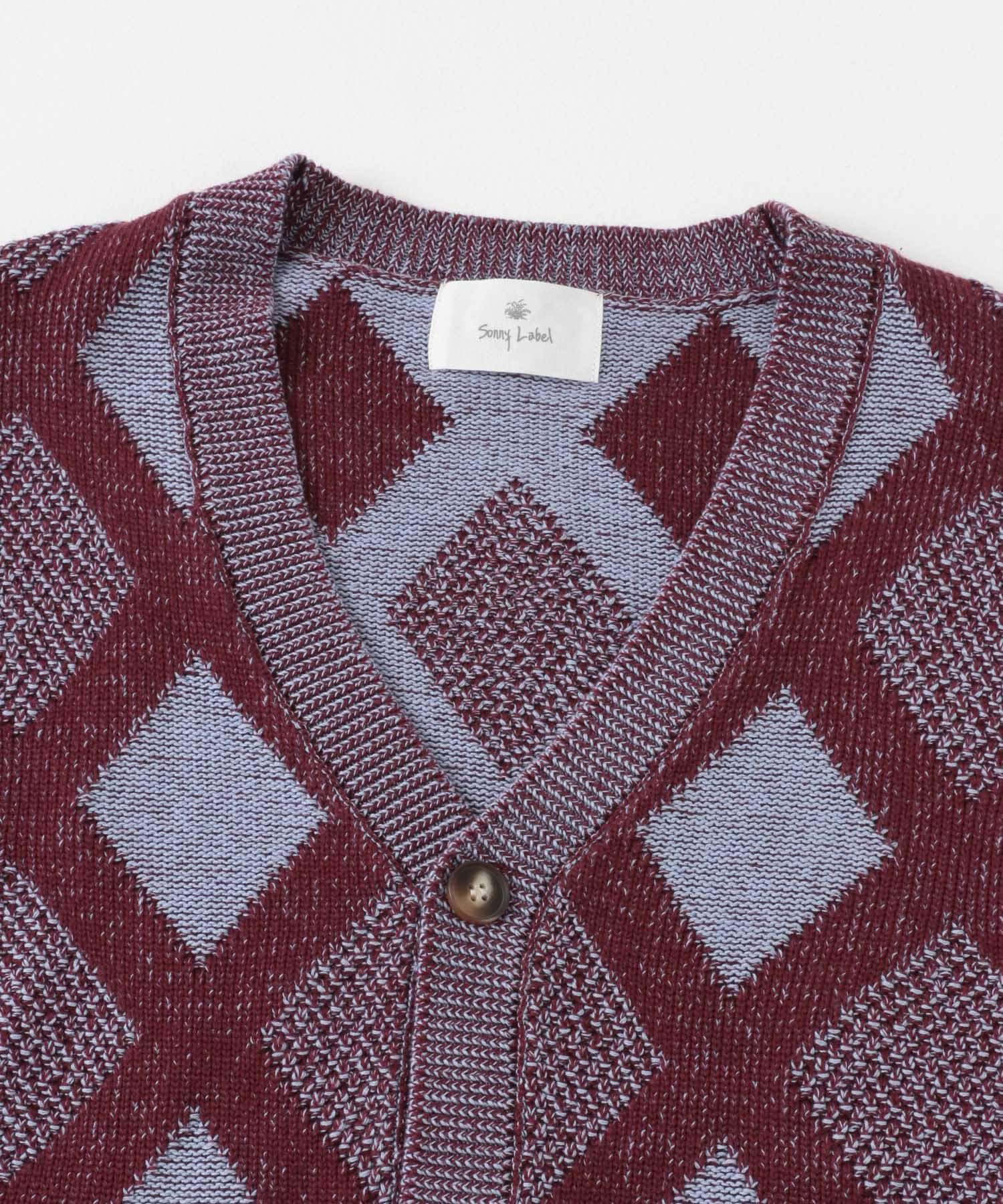 Sonny Label 「ジャガードVネックニットカーディガン」|カーディガン|