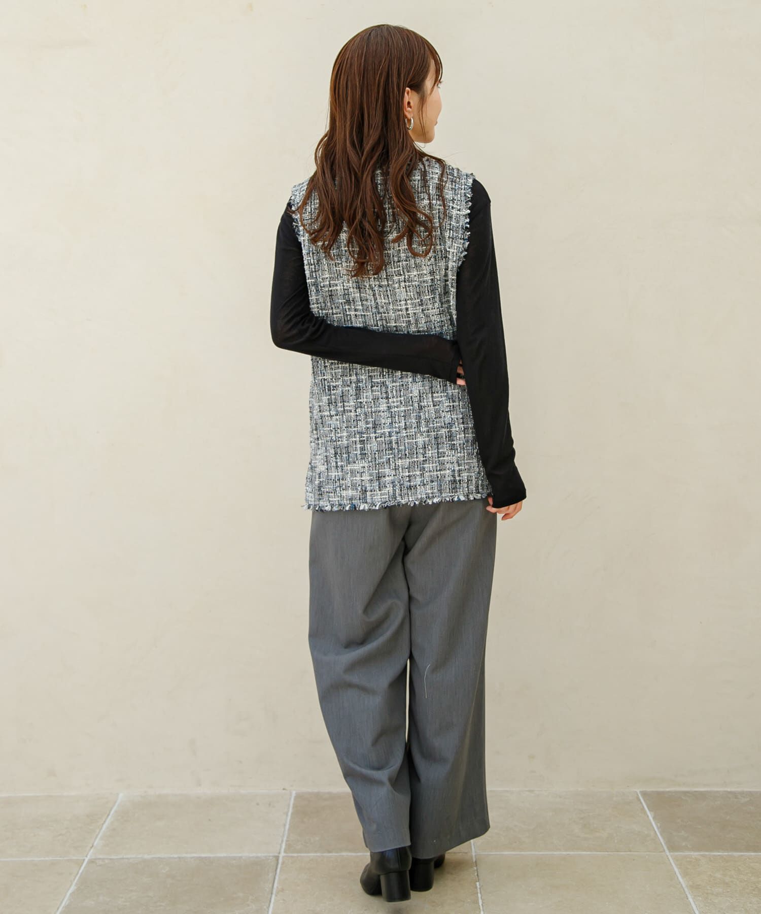 Sonny Label 「『WEB/一部店舗限定』ツイードVネックベスト」|ベスト・ジレ|