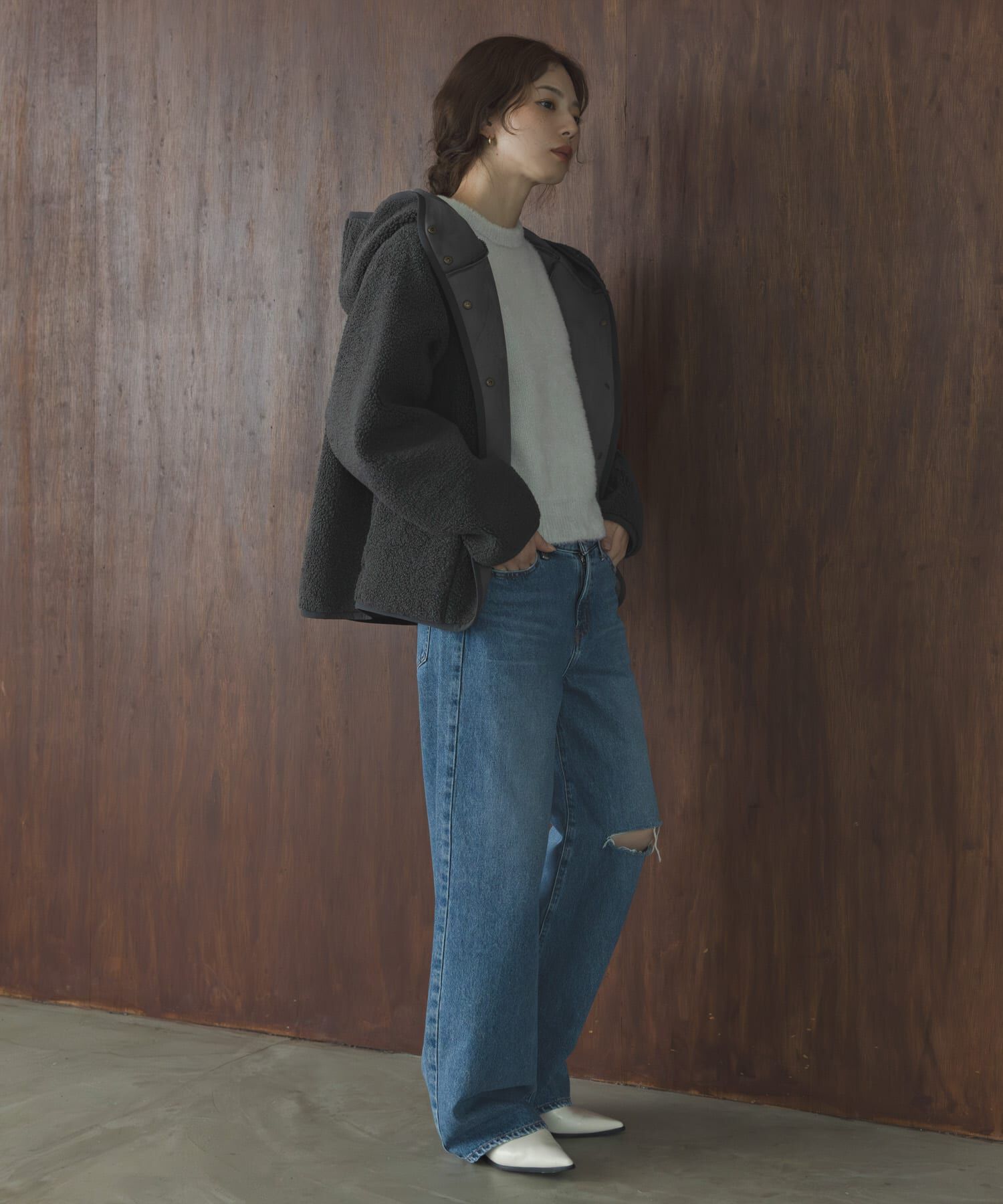 Sonny Label 「ムートンリバーシブルフーディーコート」|その他|