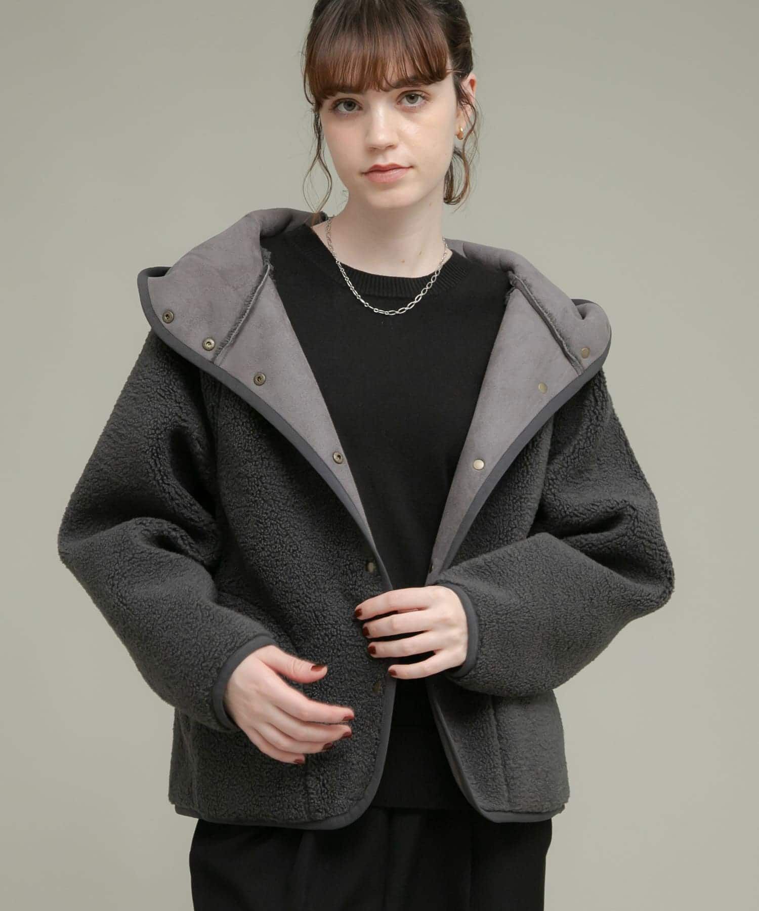 Sonny Label 「ムートンリバーシブルフーディーコート」|その他|